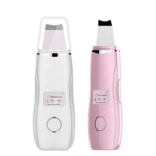 

electric massagers wholesale handheld facial ultrasonic face pore cleaner ems massage ion skin scrubber