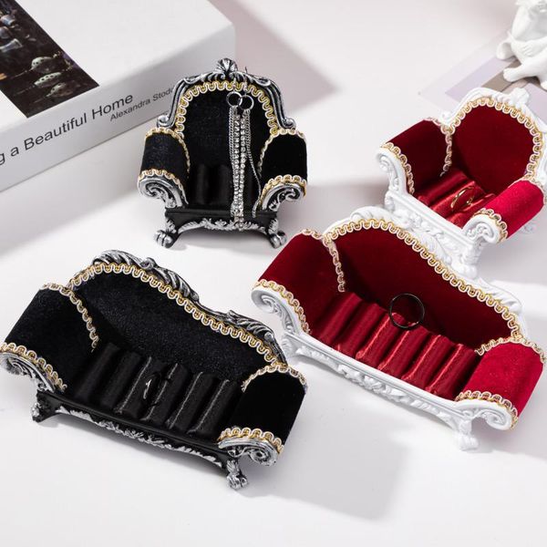 

hooks & rails sofa jewelry storage rack resin earrings ring doll ornaments display shooting props