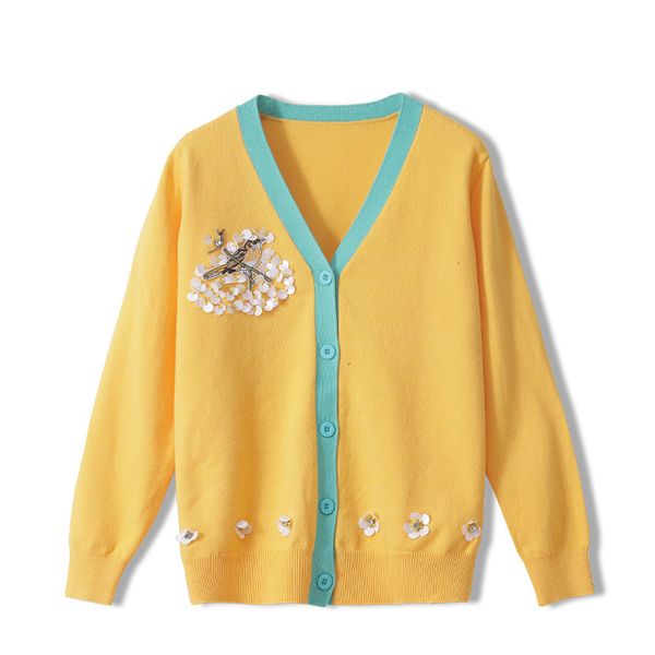 

women's sweaters female sweater korean style faculty mesh jacket with v-embroidered b201 3wlx, White;black