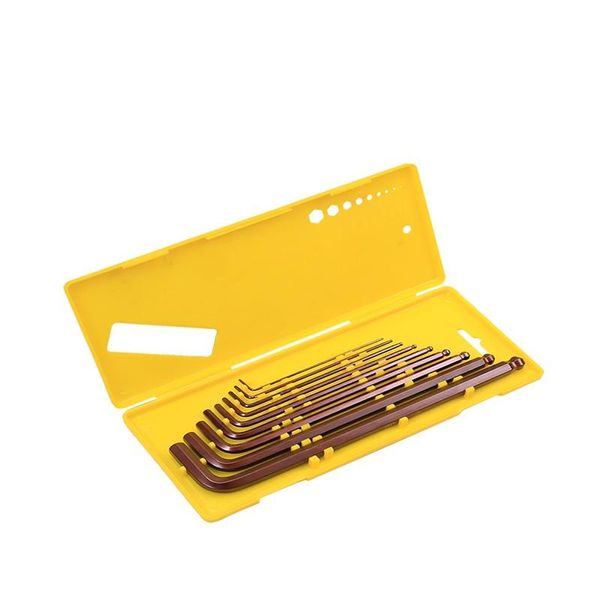

boxed allen wrench set inside hexagonal hex screwdriver universal tool ball end spanner repair kit hand tools