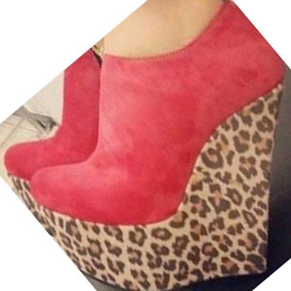 

kolnoo handmade classic ladies wedges heel dress shoes kid-suede patchwork leather evening party prom large size 35-47 fashion court pumps d, Black