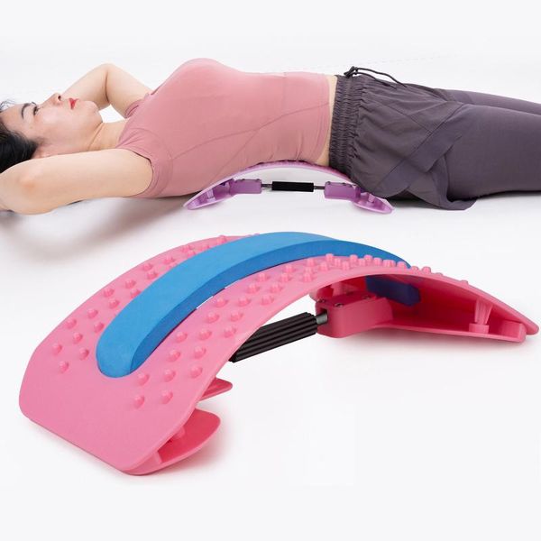 

accessories stretch equipment back massager magic stretcher fitness lumbar support relaxation mate spinal pain relieve chiropractor -40