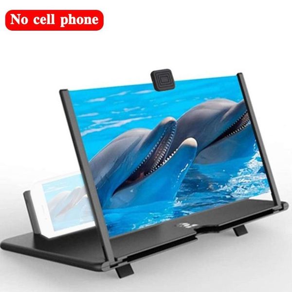 

universal mobile phone screen creative pull-out 3d magnifying glass stand deskcell mounts & holders