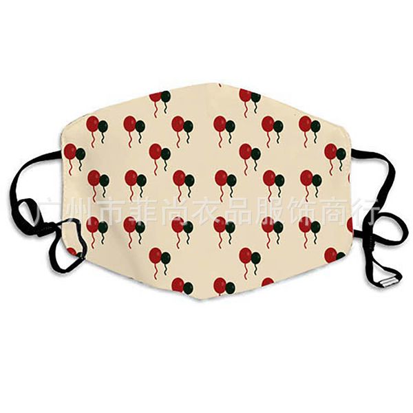 

type christmas printed ear filter protective mask