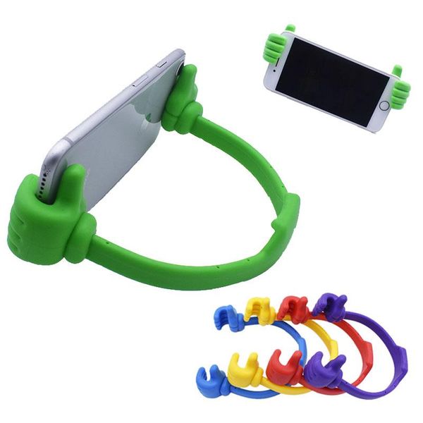 

portable thumb bracket universal mobile phone deskinert tablet flexible mounting cell mounts & holders