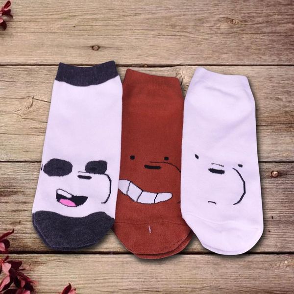 

socks & hosiery grizz, ice bear and panda lovely, Black;white