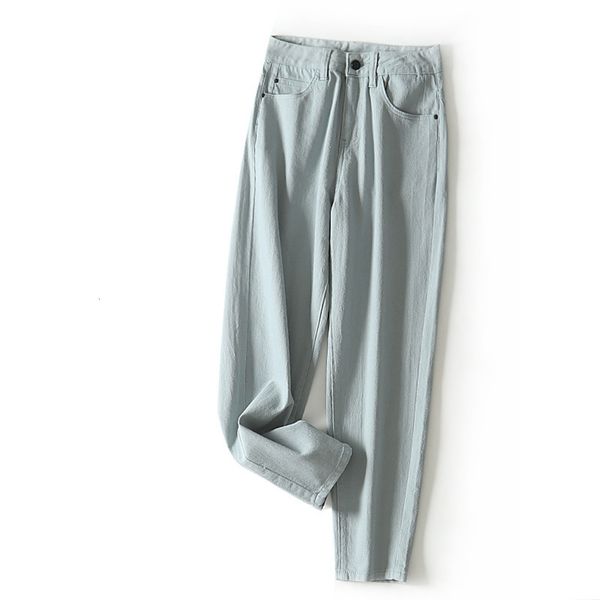 

duck green autumn comfortable washed casual pants, Blue