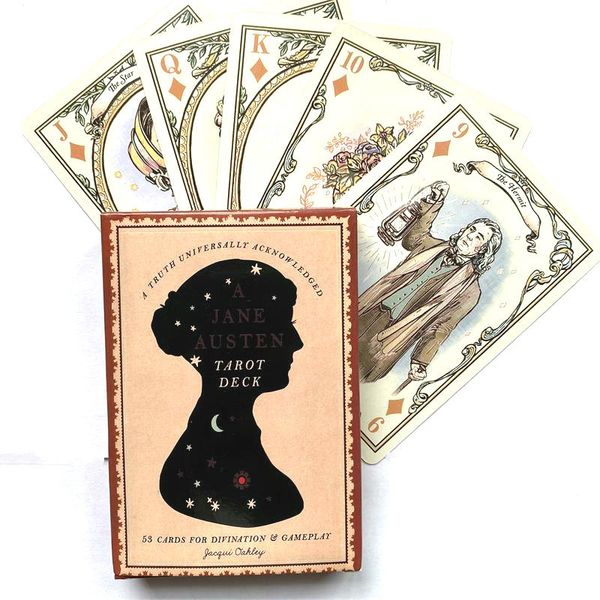 

new jane austen deck english tarot 53pcs oracles card divination board game for with pdf guidance