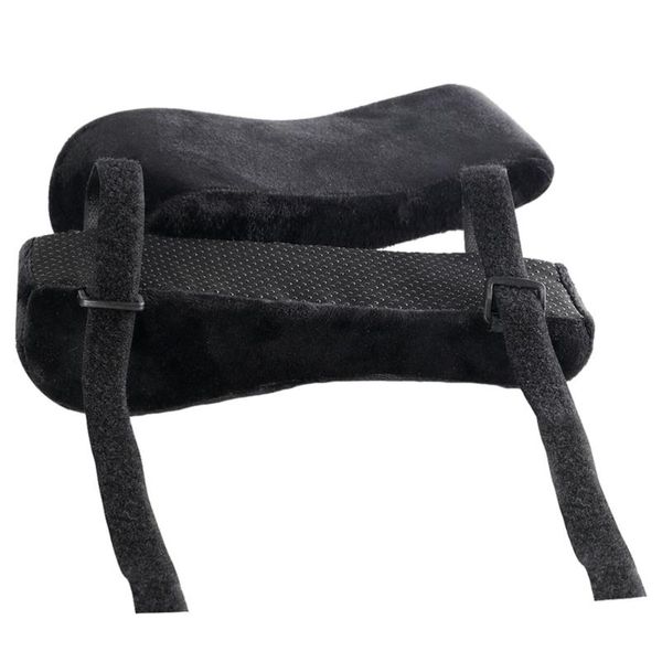

pair office chair memory sponge armrest pad comfortable cushion (black) covers