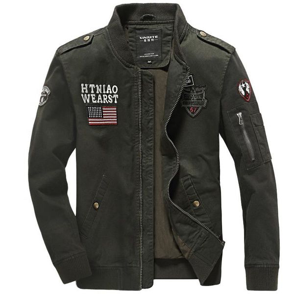 

men's jackets autumn winter clothing bomber jacket outdoor casual large coat cotton jaket men jaquetas chaquetas, Black;brown