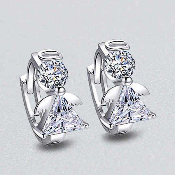 

hoop & huggie huitan simple stylish women earrings hoops high-quality silver color delicate for girls daily wearable trendy jewelry, Golden;silver