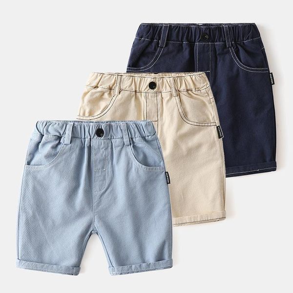 

summer boy leisure five pants baby cotton pure shorts kids candy color short pant 1-6 years old children's clothing, Black
