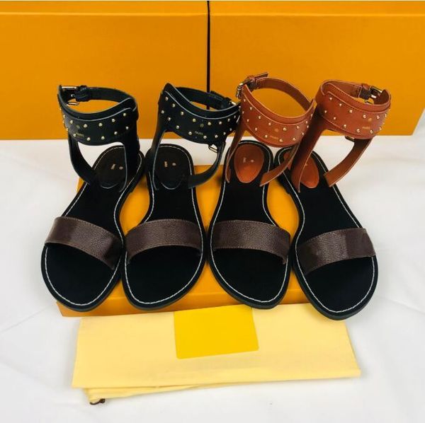 

2021 womens slippers women slides slipper summer sandals mens l designers real leather platform sandal flats fashion old flower shoes ladies, Black