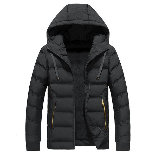 

Winter Men's Plush And Thickened Cotton Padded Jacket Down & Parkas, Black