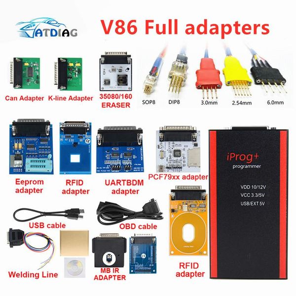 

diagnostic tools 2021 v86 iprog+ iprog pro programmer support year 3in1 immo + mileage correction airbag reset replace carprog/digiprog