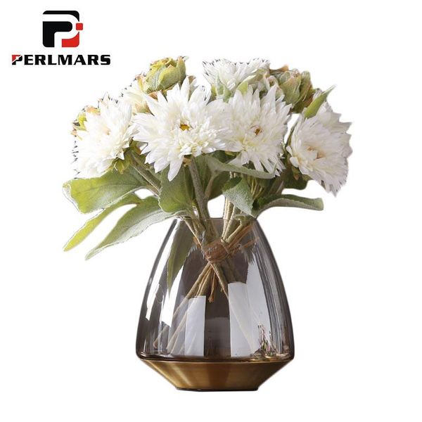 

vases modern glass vase artificial flower hydroponics scindapsus office table decoration crafts pen holder gardening pot