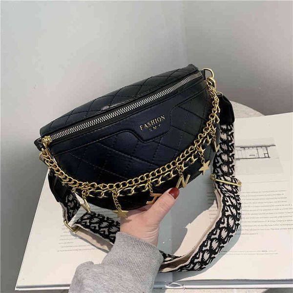

2022 factory wholesale wanghong small women's versatile waist bag fashion embroidery single shoulder messenger bag