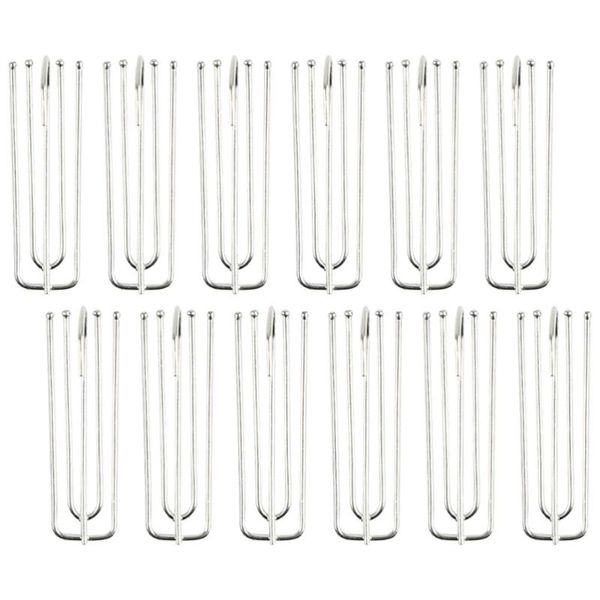 

40pcs practical curtain hooks 4-prong pinch pleat clips fishing