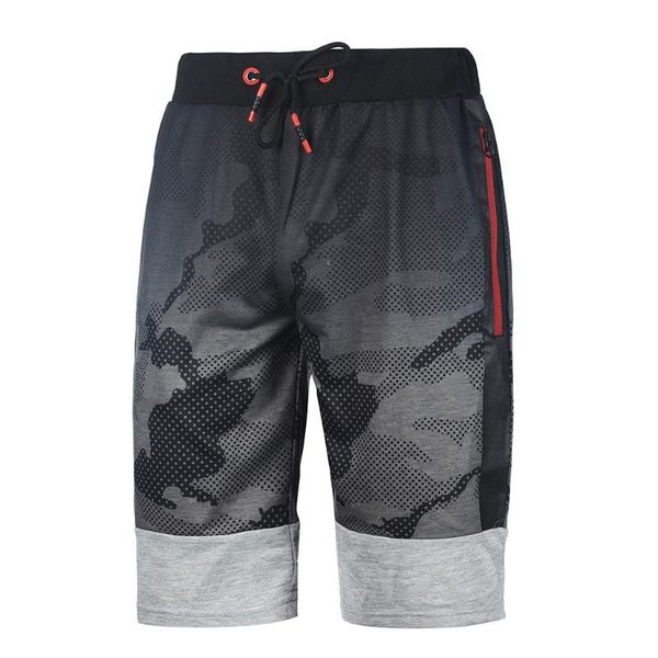 

mens fitness camouflage patchwork bodybuilding pocket skin short sports pants men's shorts clothing a0328, White;black