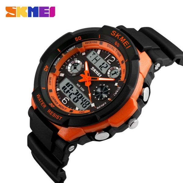 Skmei Luxury Marca Esportes Relógios Resistente a Choque Homens LED Assista Militar Digital Quartz relógios de pulso Relogio Masculino 0931 Q0524