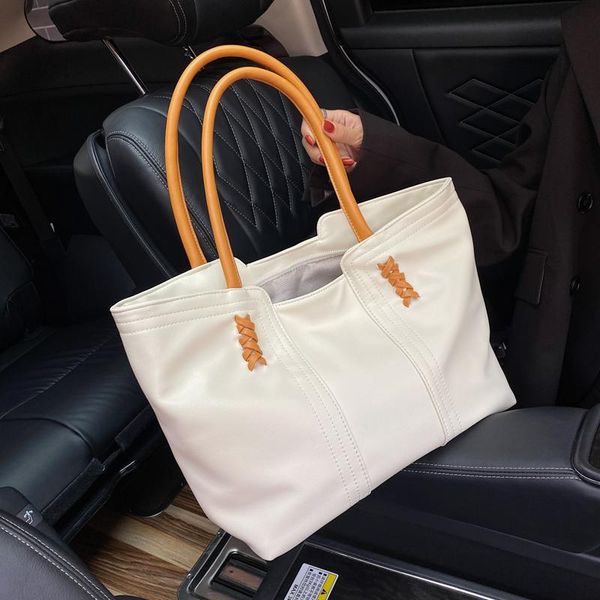 

evening bags luxury designer high capacity big tote handbag for women 2021 trends brand shopper shoulder shopping bag black