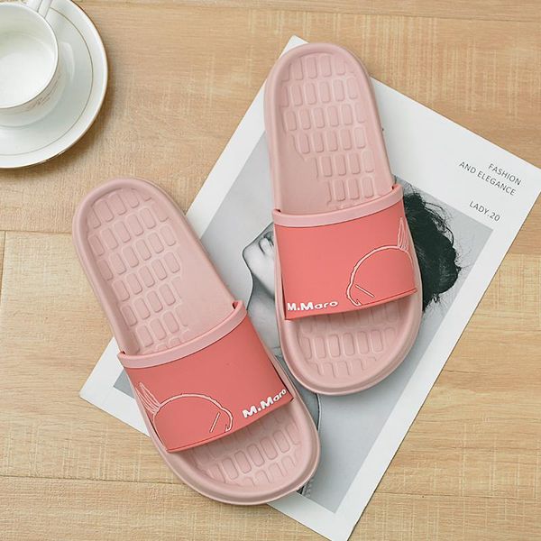 

slippers women's summer home indoor sandals non-slip women shoes, Black