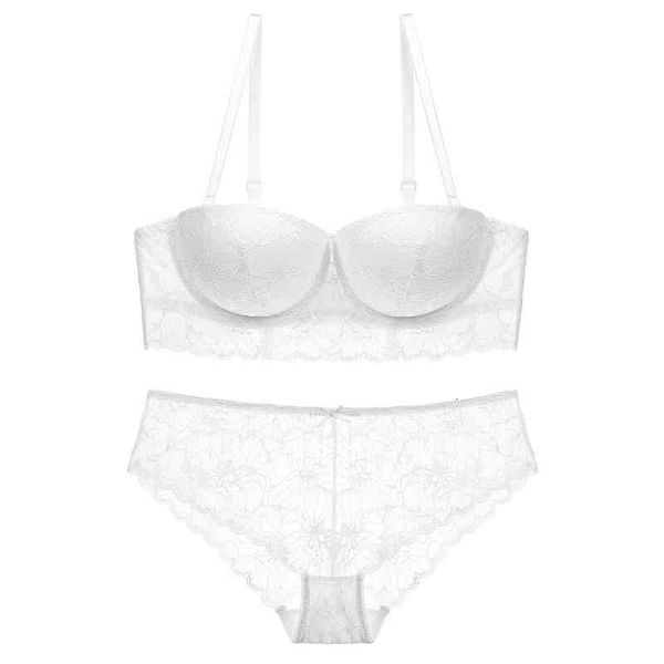 

fashion design luxury bra set 1710 underwear lace half cup, Red;black