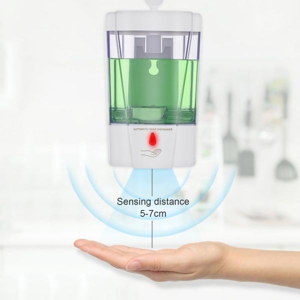 

liquid soap dispenser automatic wall infrared smart mounted touchless sensor lotion hand washer