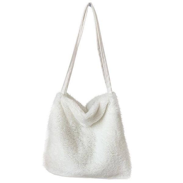 

evening bags winter fashion shoulder bag female leopard large plush handbag messenger soft warm fur