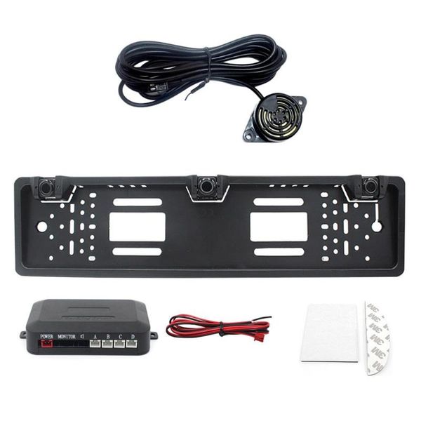 

car rear view cameras& parking sensors eu europe license plate frame sensor kit