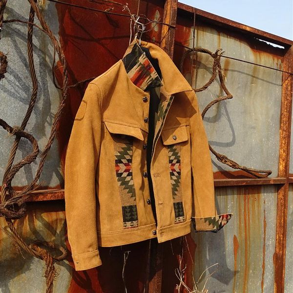 

men's leather & faux storm rider x cowboy totem, Black