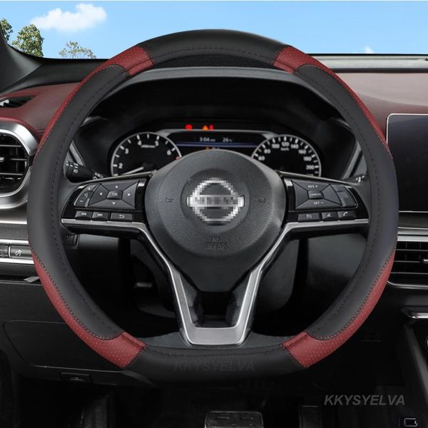 

steering wheel covers d shape cover pu leather for rogue /rogue sport 2021 x-trail 2021-2021 car styling