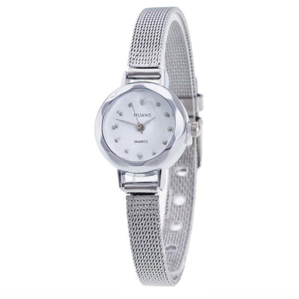 

wristwatches fashion watches gold watch women ladies stainless steel mesh band clocks montre femme relogio feminino, Slivery;brown
