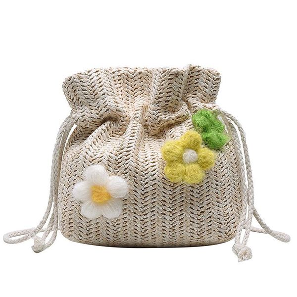 

women's bag 2021 summer woven vacation beach korean messenger shoulder bags