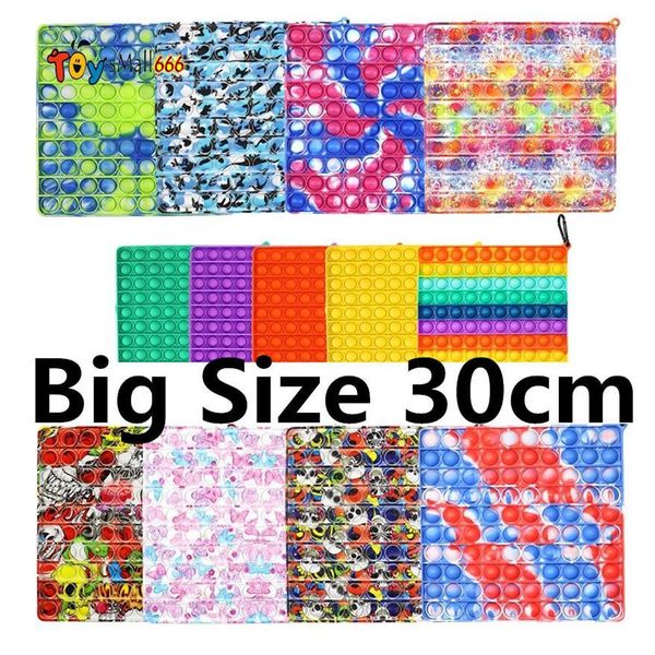 

20/30 cm mega push bubble toys printed soft decompression toys for adults and children autism relief anti stress toys