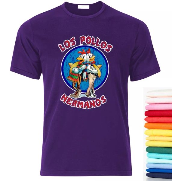 

los pollos hermanos breaking bad heisenberg t shirt s/m//xl/xxl, White;black