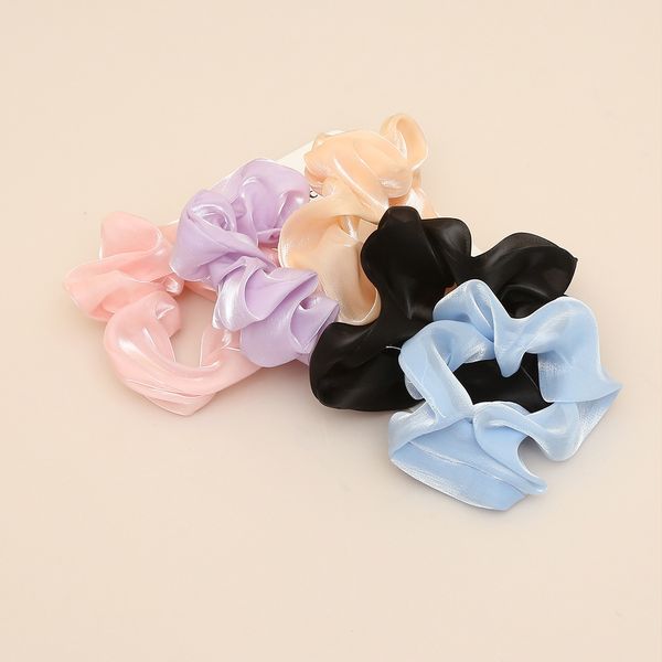 

ins micro glittering large intestine girl band romantic circle korean hair accessories ol headdress, Slivery;white