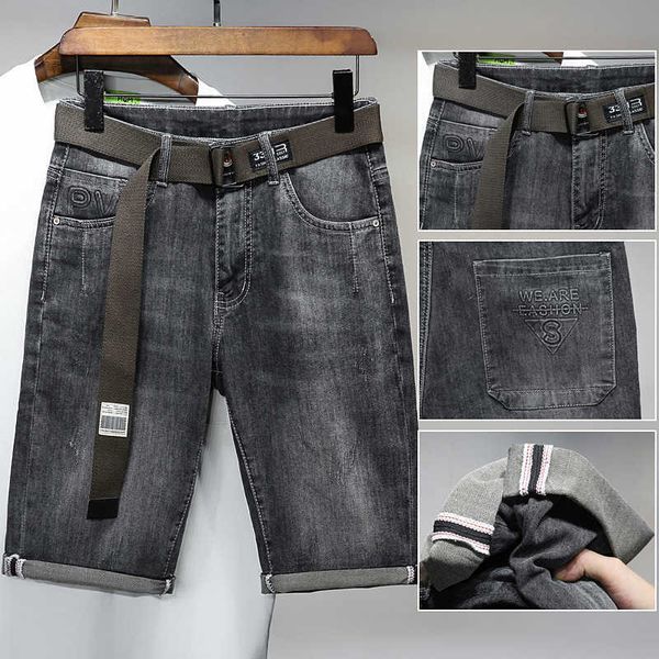 

shorts denim men's loose and versatile beach pants for summer 2021, Blue