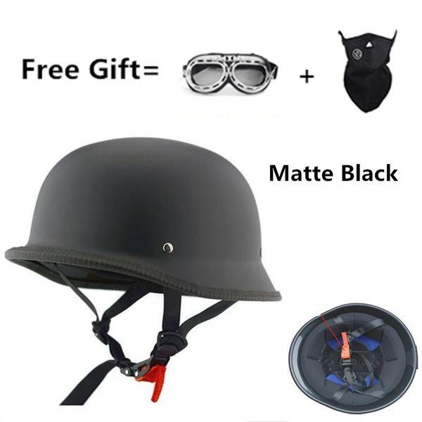 

motorcycle helmets german wwii style half helmet chopper biker pilot open face moto motocicleta capacete casco casque retro vintage