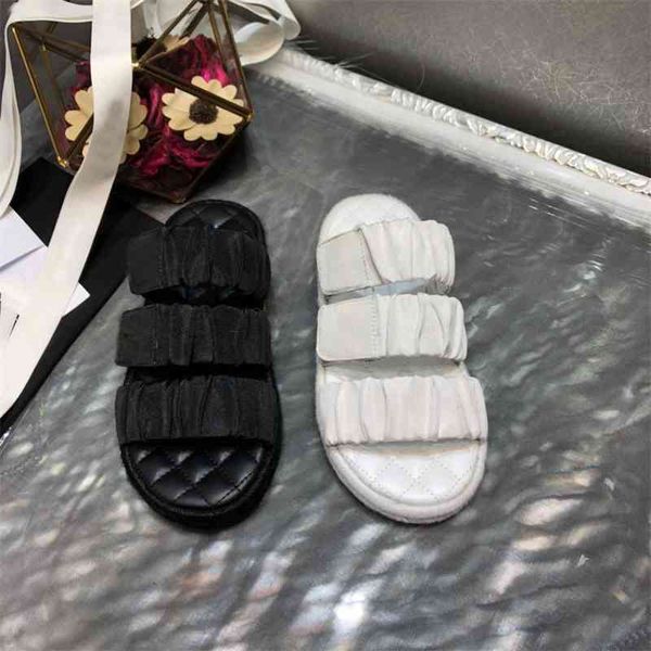 

new summer silk women's luxury brands casual slippers fashion ladies comfortable shoes, Black