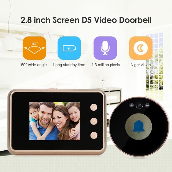 

doorbells d5 vision hd camera outdoor door bell electronic doorbell viewer po peephole