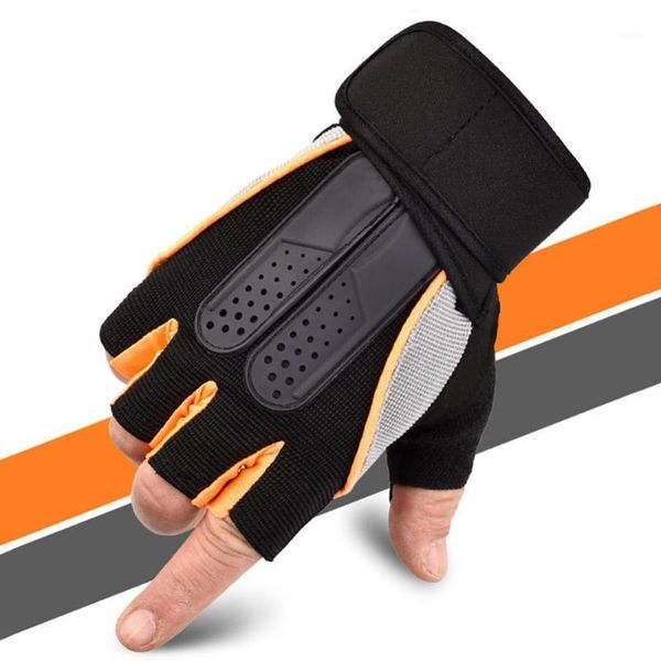 

cycling gloves breathable half finger men women fitness weightlifting training riding bike1, Black