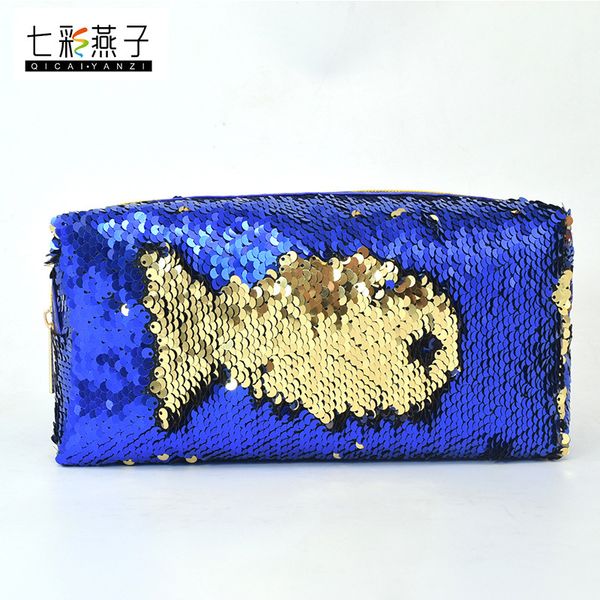 

cosmetic bag mermaid sequin hand make-up fashion
