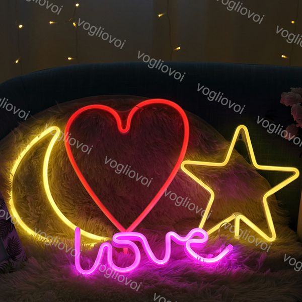 

beauty neon sign lighting led lights strips cartoon wall hanging light for bedroom xmas gift work on aa battery and usb eub
