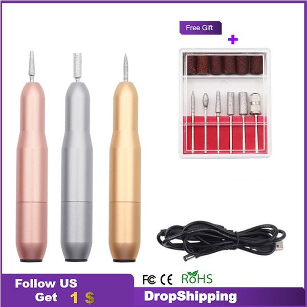 

nail drill & accessories electric machine 1 set professional bit portable manicure for art beauty