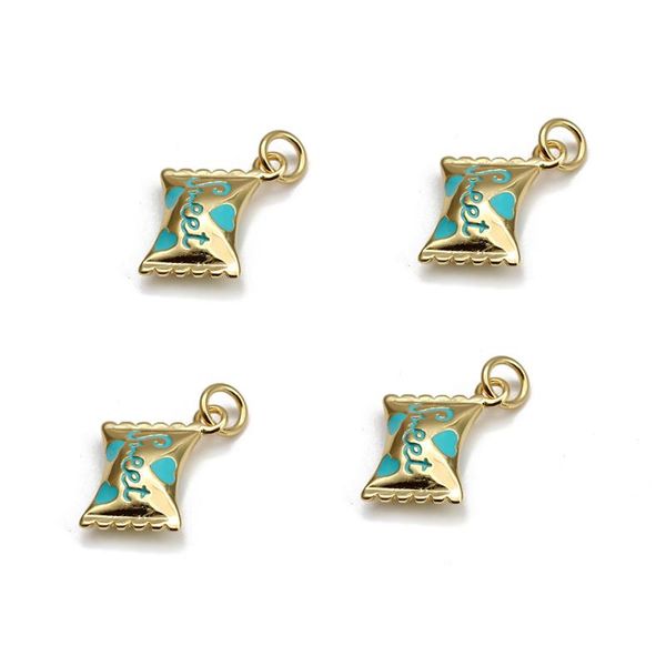 

charms meibeads 1 pcs copper charm fashion candy pendant handmade diy women's necklace enamel accessories girl's jewelry findings, Bronze;silver