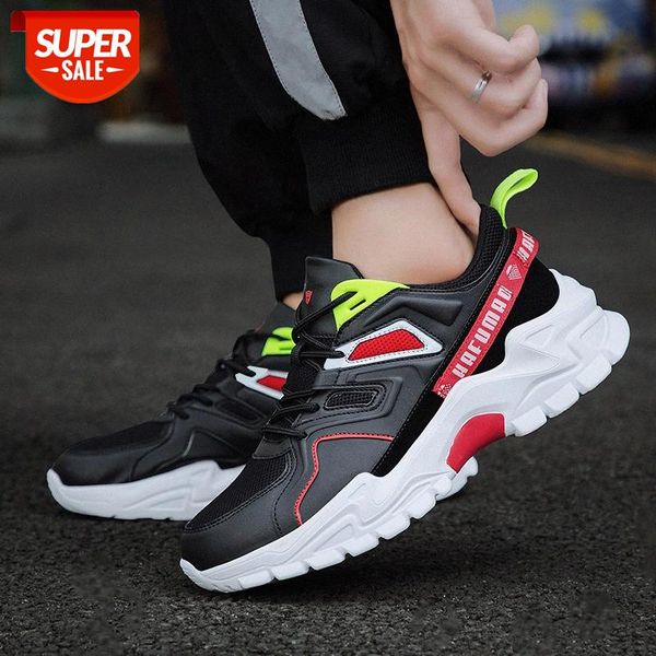

spring and summer thick-soled color matching trendy shoes casual sports daddy men's teenage students running #6b92