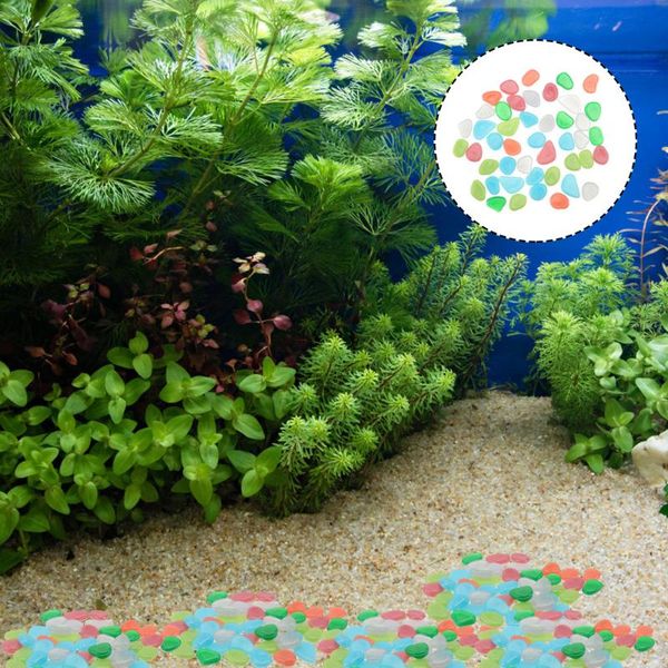 

garden decorations 100pcs resin layout stone flower pot decoration (colorful)