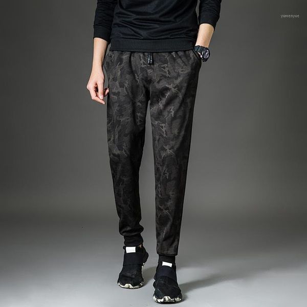 

men's pants jogger spring pencil harem military camouflage loose and comfortable in camo georges, Black