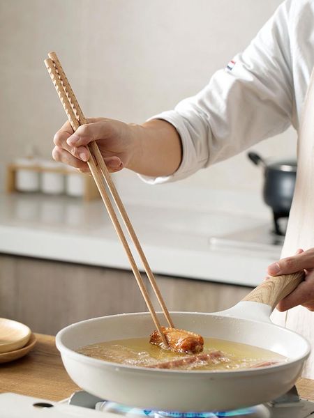 

chopsticks vanzlife scoop face long pot fried the home tachyon twisted dough-strips solid wood in kitchen